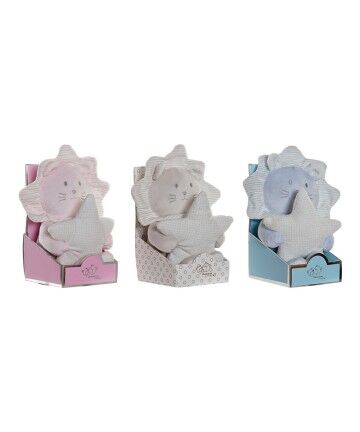 Peluche DKD Home Decor Azzurro Beige Rosa Poliestere (3 pcs) (10 x 10 x 18 cm) (3 pcs)