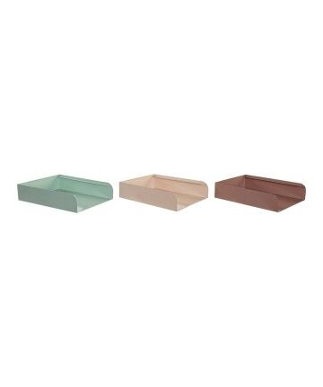 Vassoio portadocumenti DKD Home Decor Ferro (3 pcs)