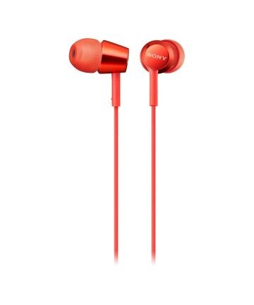 Auricolari con Microfono Sony MDR-EX155AP Rosso