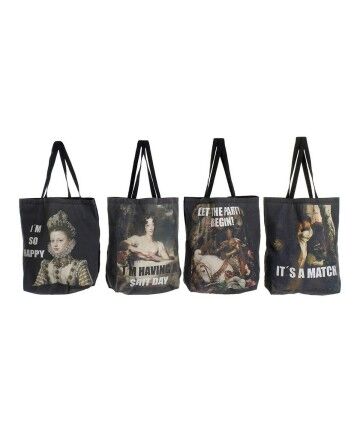 Borsa Multi-uso DKD Home Decor Nero Chic (4 pcs) (43 x 15 x 65 cm)