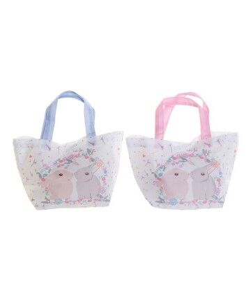 Borsa Multi-uso DKD Home Decor Coniglio Poliestere Tela (2 pcs) (34 x 14 x 32 cm)