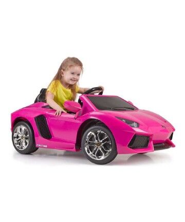 Macchina Elettrica per Bambini Lamborghini Aventador Feber Batteria 6 V Rosa (126 x 68 x 50 cm)