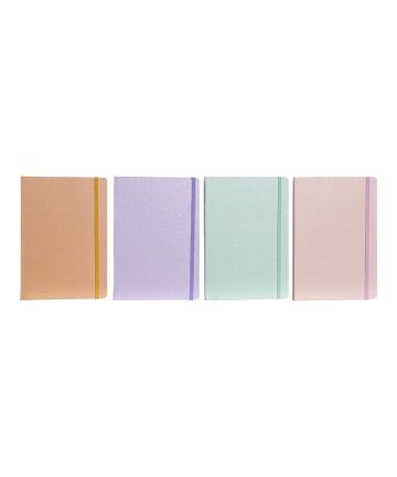 Agenda DKD Home Decor Giallo Rosa Menta Lilla (14.5 x 1.5 x 21 cm)