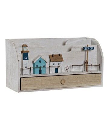 Contenitore per Sistemare Multiuso DKD Home Decor Legno MDF (28 x 11.5 x 15 cm)