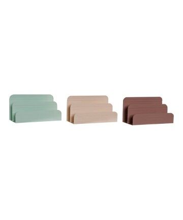 Contenitore per Sistemare Multiuso DKD Home Decor Ferro (3 pcs) (25.5 x 11.5 x 14 cm)