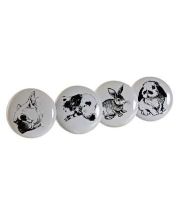 Pomo DKD Home Decor animali Metallo Ceramica (4 pcs)