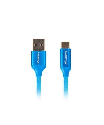 Cavo USB A con USB C Lanberg Quick Charge 3.0 Azzurro