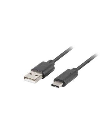 Cavo USB A 2.0 con USB C Lanberg 480 Mb/s Nero