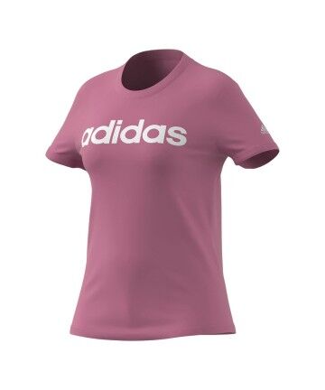 Maglia a Maniche Corte Donna Adidas Essentials Slim Logo Rosa