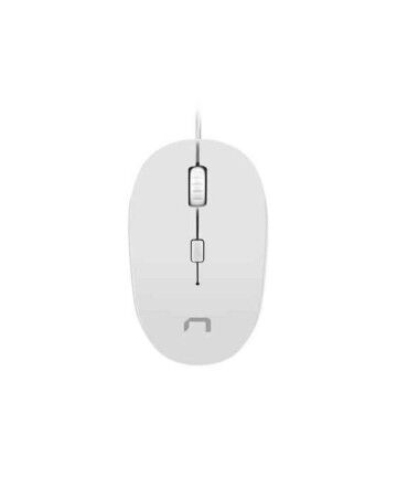 Mouse con Cavo e Sensore Ottico Natec Sparrow 1200 DPI Bianco