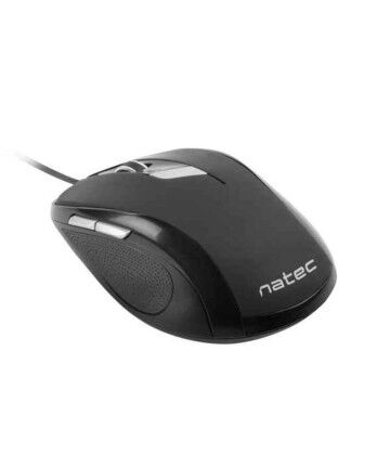 Mouse con Cavo e Sensore Ottico Natec PIGEON 2400 DPI Nero