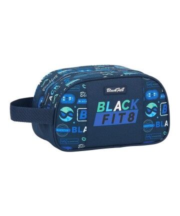 Necessaire per la Scuola BlackFit8 Logos Retro Blu Marino