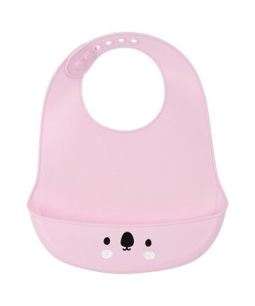 Bavaglino Safta Koala Silicone Rosa (21 x 2 x 26 cm)