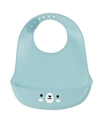 Bavaglino Safta Bear Silicone Azzurro Chiaro (21 x 2 x 26 cm)