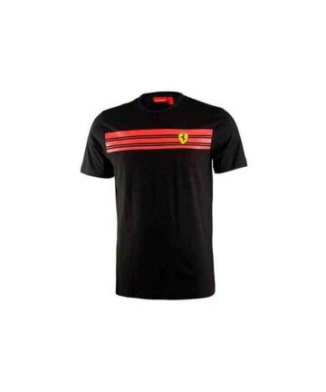 Maglia a Maniche Corte Uomo Sportwear SCUDERIA FERRARI Nero XXL