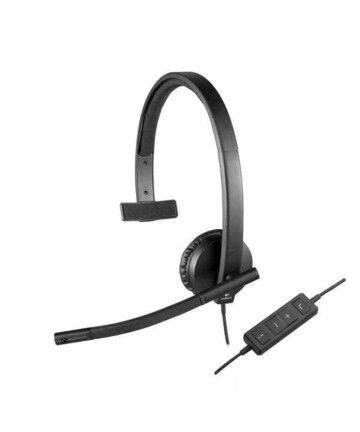 Auricolari con Microfono Logitech H570e Nero