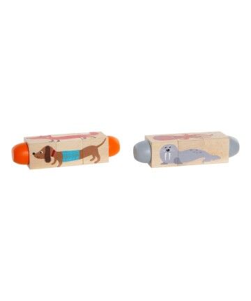 Puzzle di Legno per Bambini DKD Home Decor (2 pcs)