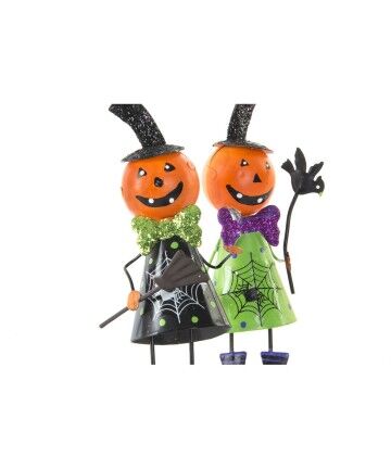 Statua Decorativa DKD Home Decor Metallo Zucca (2 pcs) (7 x 4 x 13.5 cm)