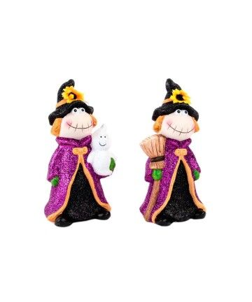 Statua Decorativa DKD Home Decor Ceramica Strega (2 pcs) (10.5 x 9 x 19 cm)