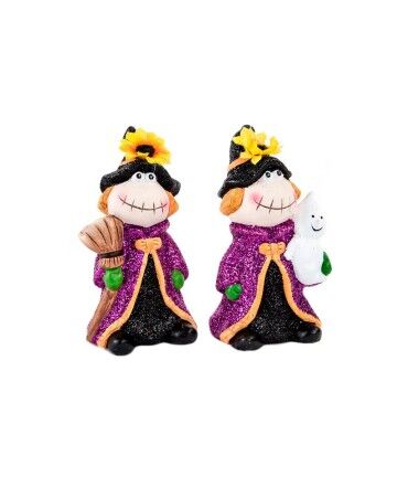 Statua Decorativa DKD Home Decor Ceramica Strega (2 pcs) (7 x 6 x 13 cm)