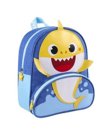 Zaino Scuola Baby Shark Azzurro (25,5 x 30 x 10 cm)