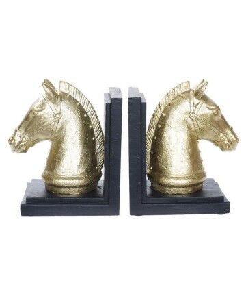 Fermalibri DKD Home Decor Cavallo Resina (15 x 11 x 17.5 cm) (2 pcs)