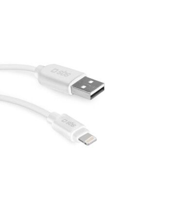 Cavo USB a Lightning SBS TECABLEUSBIP52W Bianco (2 m)