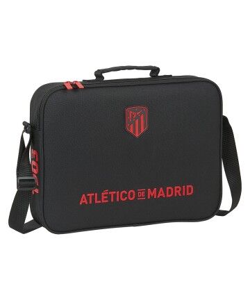 Borsa a Tracolla Atlético Madrid Nero (38 x 28 x 6 cm)