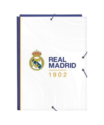 Fascicolo Real Madrid C.F. Azzurro Bianco A4 (26 x 33.5 x 2.5 cm)