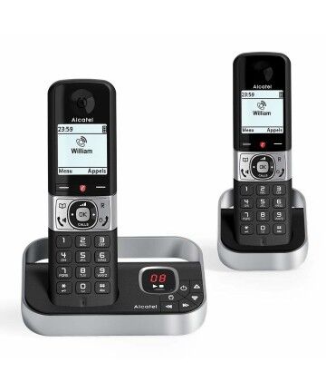 Telefono Senza Fili Alcatel F890 VOICE DUO DECT Nero/Argentato