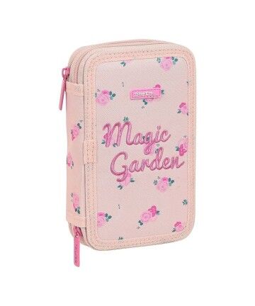 Plumier Triplo Safta Magic Garden Rosa (28 pcs)