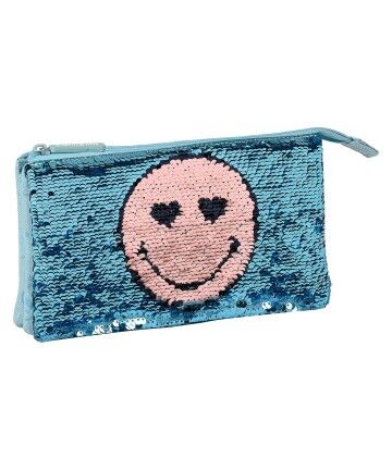 Portaoggetti Triplo Little Dreamer Smiley Azzurro Chiaro