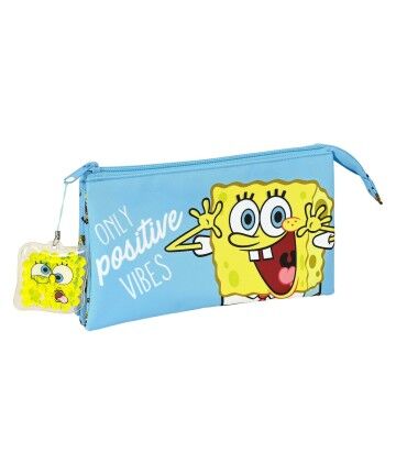 Portaoggetti Triplo Positive Vives Spongebob Giallo Azzurro Chiaro