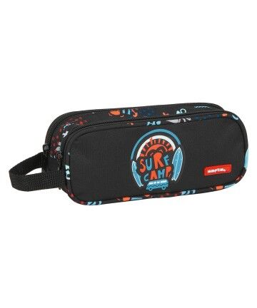 Portaoggetti Doppio Surf Camp Safta Nero Arancio Azzurro Chiaro