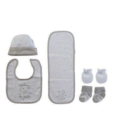 Set Bavaglino e Babbucce DKD Home Decor 0-6 Mesi Cotone