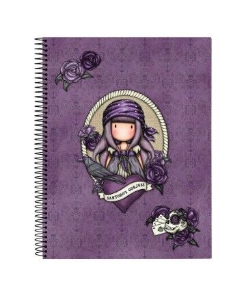 Agenda Gorjuss Sea Nixie Viola A4 Blu Marino