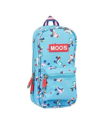 Astuccio Zaino Rollers Moos Multicolore Azzurro Chiaro