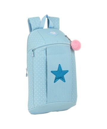 Zaino Casual Star Glow Lab Azzurro Chiaro