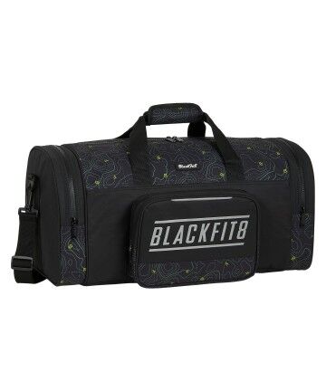 Borsa da Palestra BlackFit8 Topography Nero Verde (55 x 26 x 27 cm)