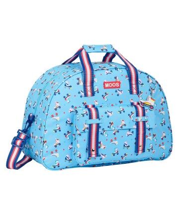 Borsa da Palestra Rollers Moos Azzurro Chiaro Multicolore (48 x 33 x 21 cm)