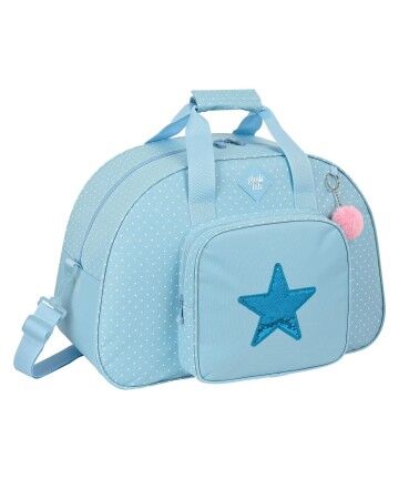 Borsa da Palestra Star Glow Lab Azzurro Chiaro (48 x 33 x 21 cm)