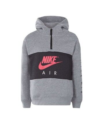 Felpa con Cappuccio Bambino Nike 342S-GEH Grigio