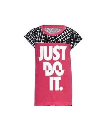 Maglia a Maniche Corte per Bambini Nike  848-A72  Rosa