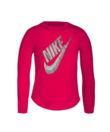 Maglia a Maniche Lunghe per Bambini Nike C489S-A4Y Rosa