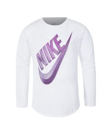 Maglia a Maniche Lunghe per Bambini C489S-001 Nike Bianco