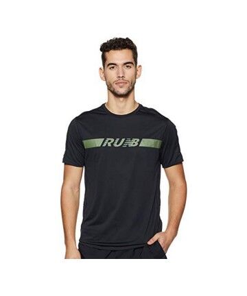 Maglia a Maniche Corte Uomo PRNT ACCLRT SS New Balance MT91162BK Nero