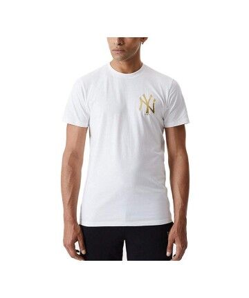 Maglia a Maniche Corte Uomo METALIC TEE  New Era 12590864 Bianco