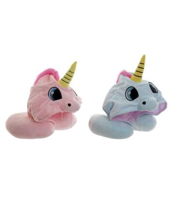 Cuscino Cervicale DKD Home Decor Poliestere Spandex Unicorno (2 pcs) (30 x 20 x 50 cm)