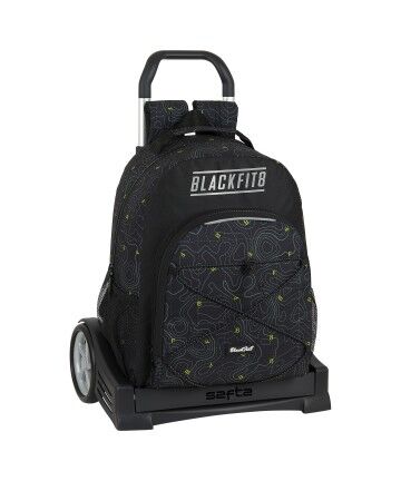 Trolley per la Scuola BlackFit8 Topography Nero Verde