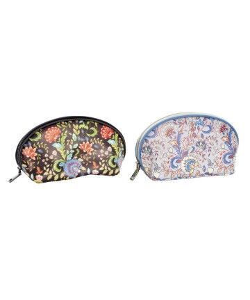 Necessaire DKD Home Decor Poliuretano Floral Folk (2 pcs) (23 x 8 x 12 cm)